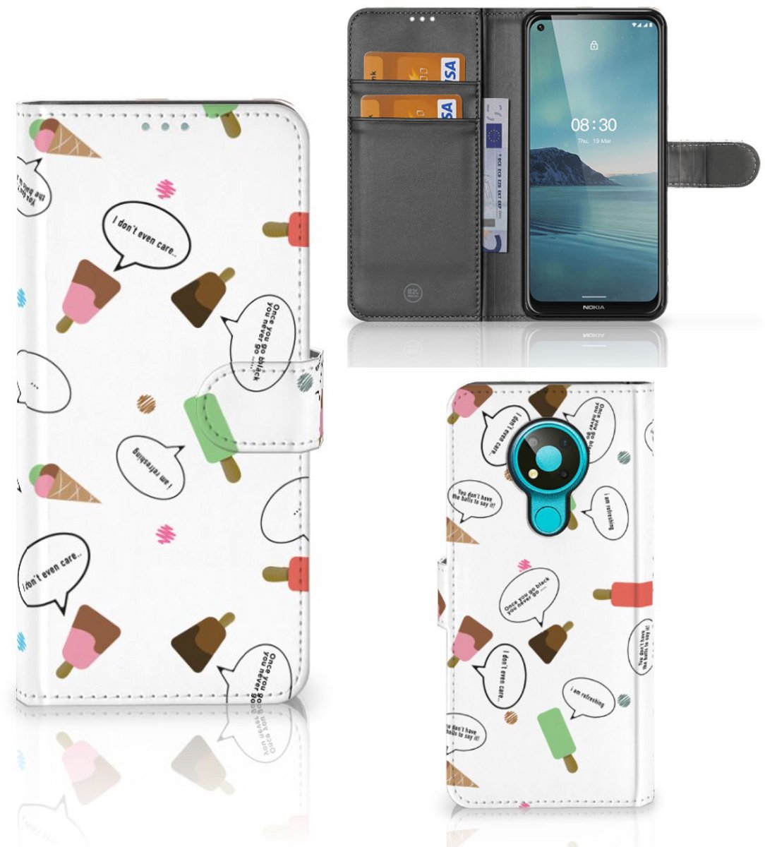Nokia 3.4 Book Cover IJsjes