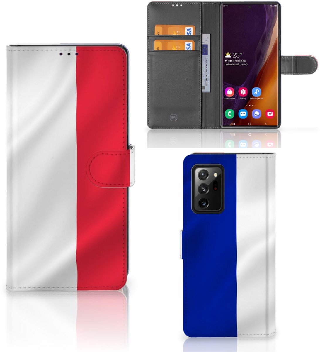 Samsung Galaxy Note20 Ultra Bookstyle Case Frankrijk