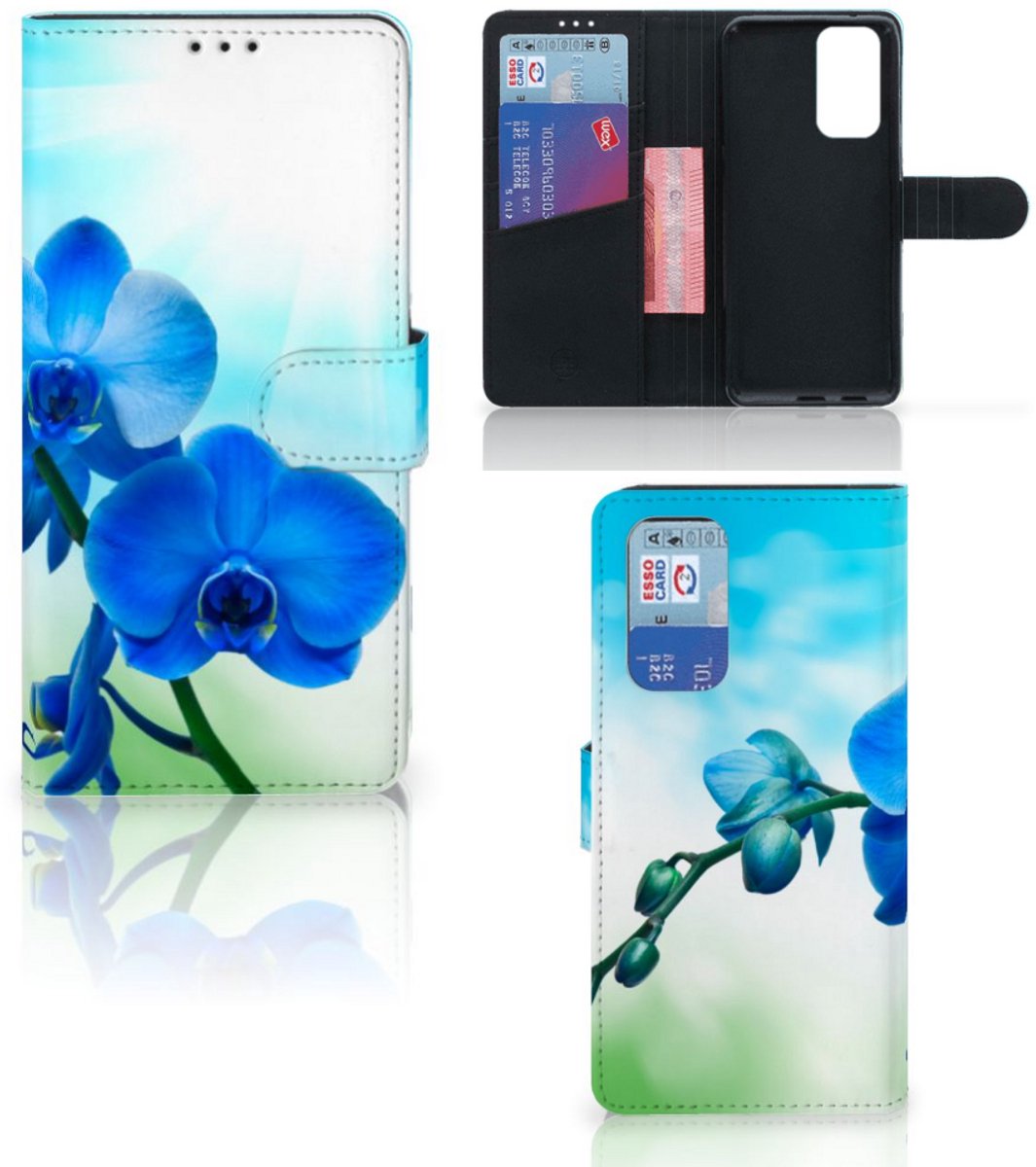 OnePlus 9 Pro Hoesje Orchidee Blauw - Cadeau voor je Moeder