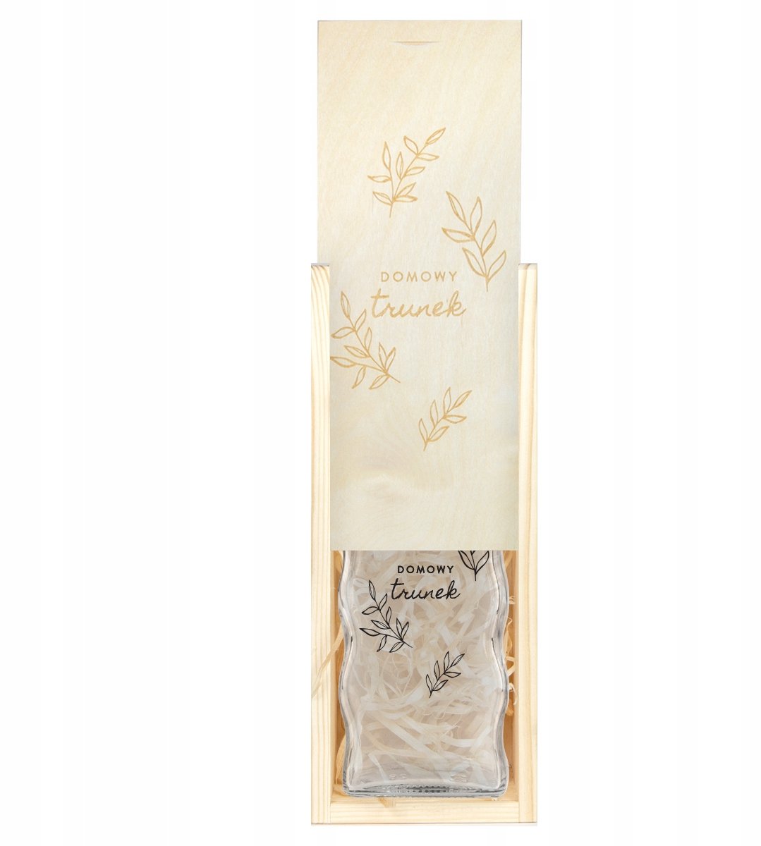Bimberek - Houten Geschenkdoos - Met Fles - 500ml - Origineel Design