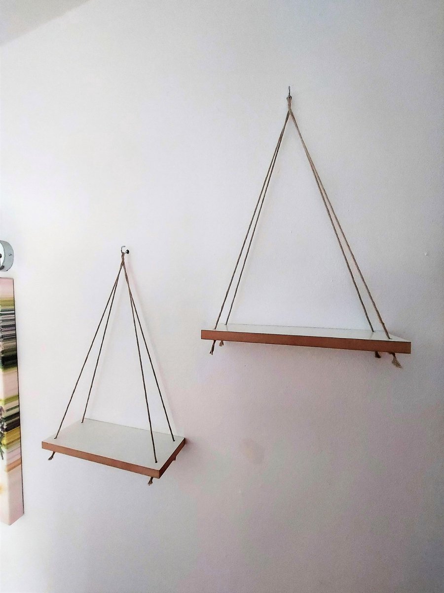 Moliland - Scandinavische Wandplank Set - 2 stuks - MDF - Wit