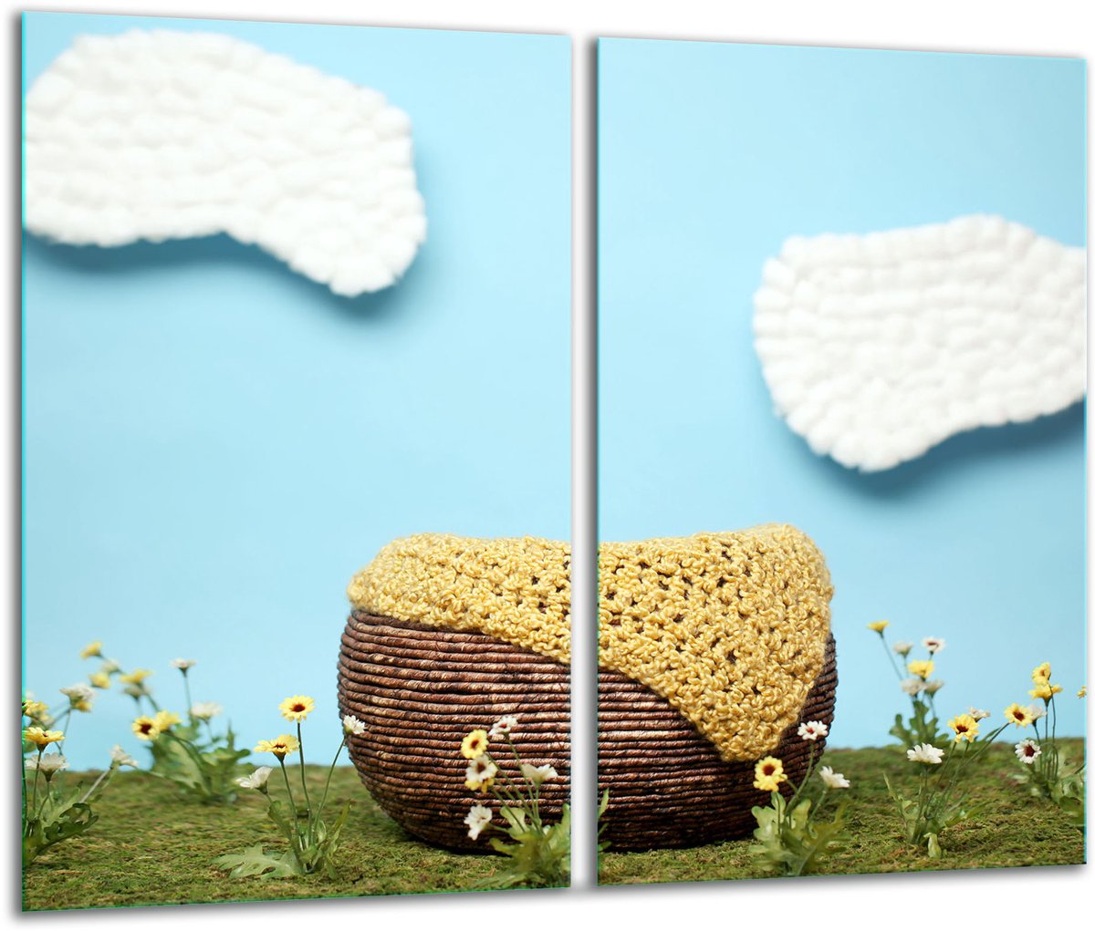 TMK ArtDeko - Snijplank - Glas - 30x52cm - Inductiekookplaat Bescherming