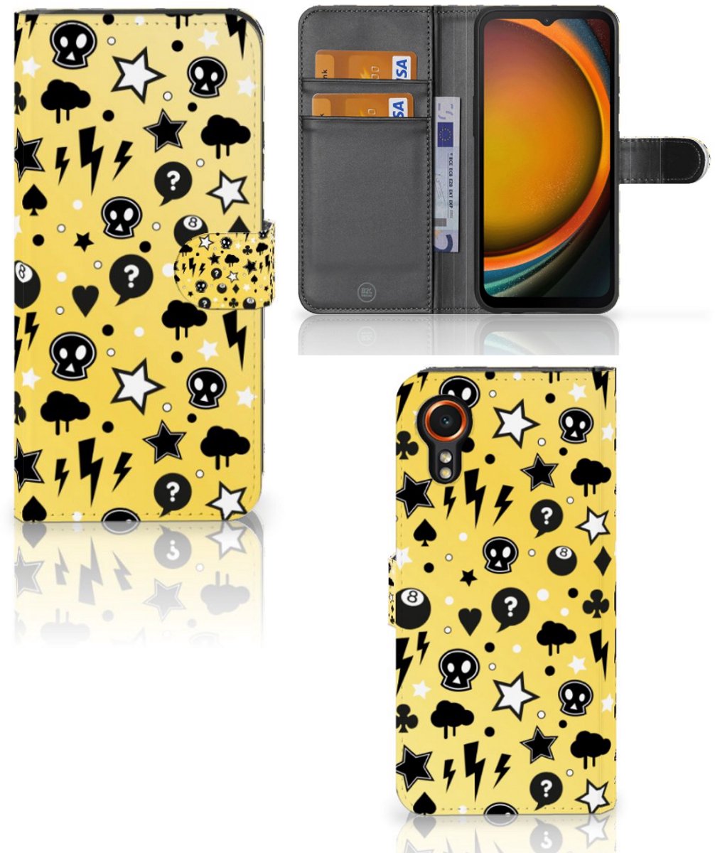 Telefoonhoesje met Naam Samsung Galaxy Xcover 7 Punk Geel