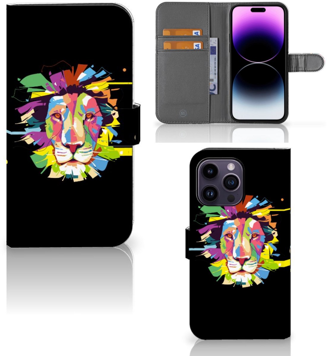 iPhone 15 Pro Max Leuk Hoesje Lion Color