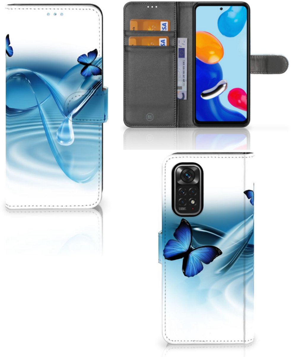 Xiaomi Redmi Note 11/11S Telefoonhoesje met Pasjes Vlinders