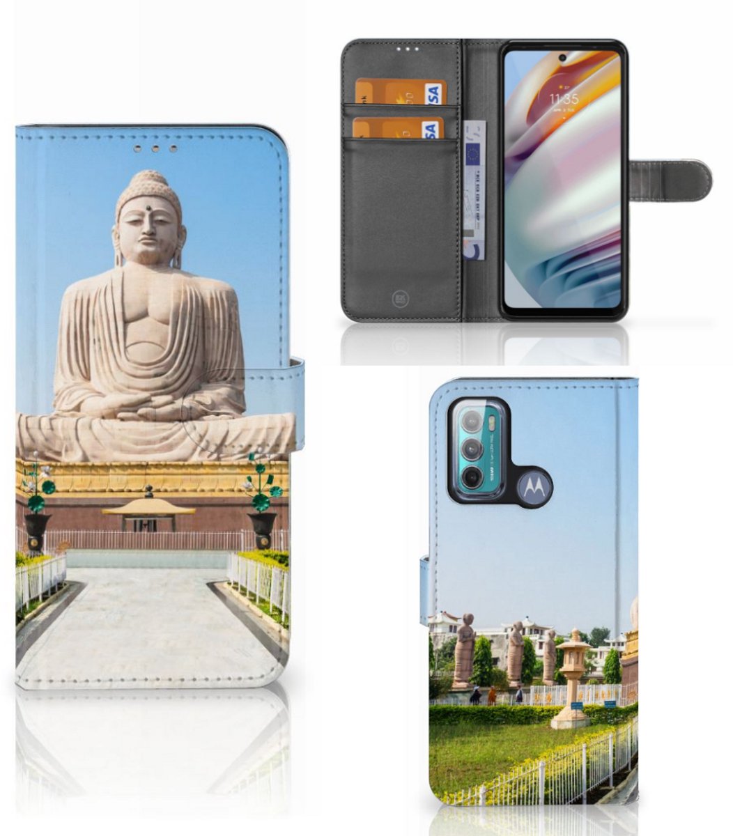 Motorola Moto G60 Flip Cover Boeddha