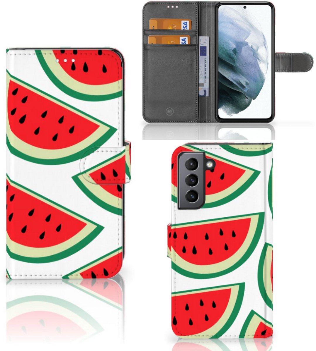 Samsung Galaxy S21 FE Book Cover Watermelons