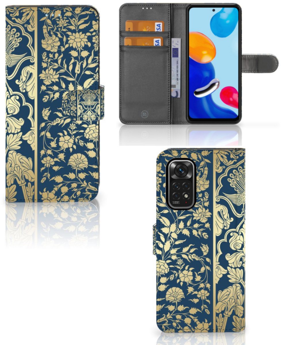 Xiaomi Redmi Note 11/11S Hoesje Beige Flowers