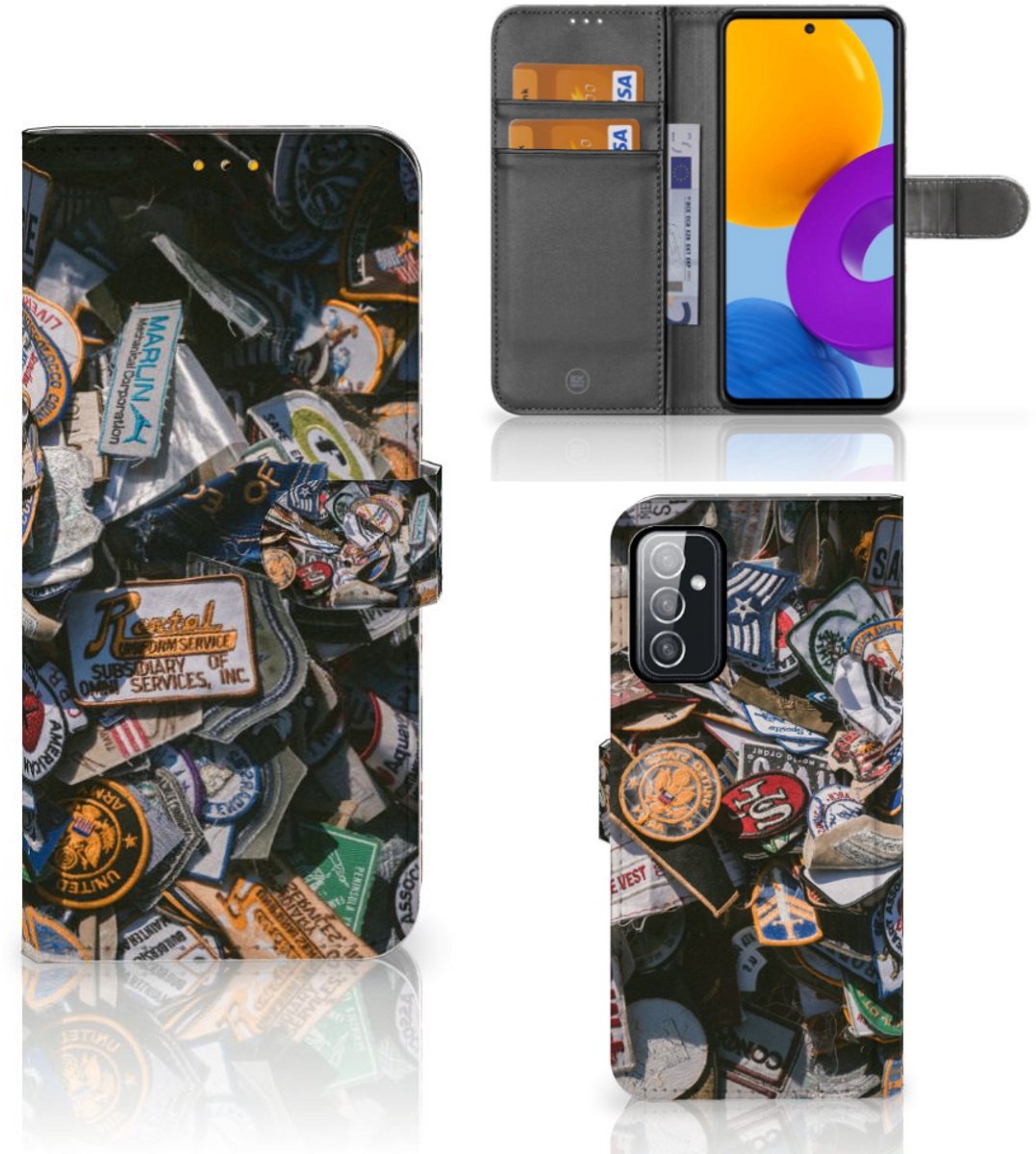 Samsung Galaxy M52 Telefoonhoesje met foto Badges