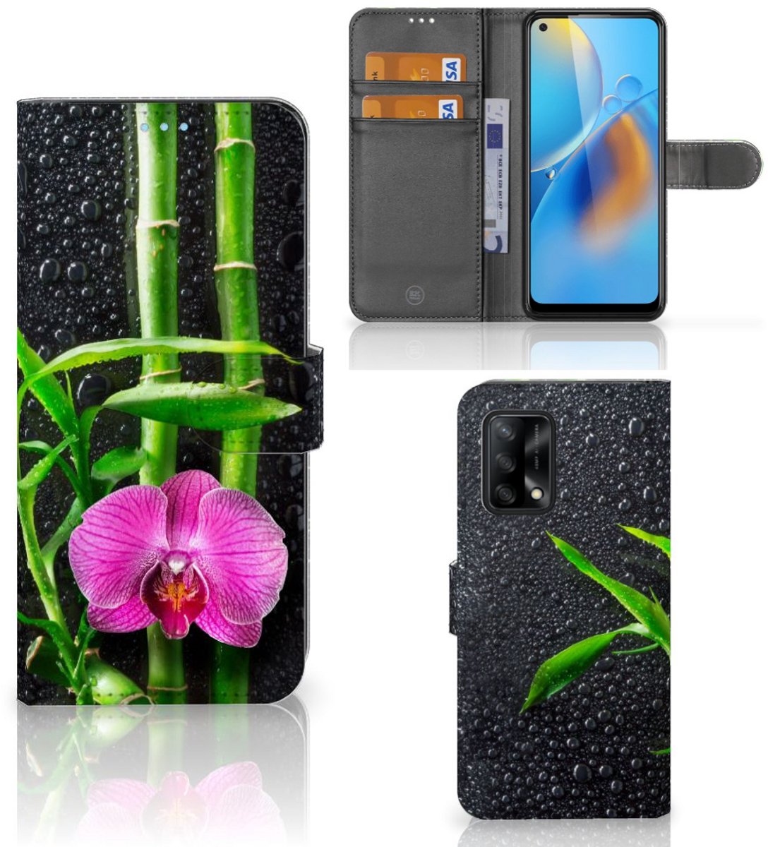 OPPO A74 4G Hoesje Orchidee
