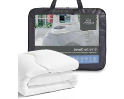 The Fine Bedding Company Breathe Tweepersoonsdekbed 13,5 TOG - Lichtgewicht winterdekbed met gerecycled Eco Smartfil, hypoallergeen en wasbaar, dekbed van hotelkwaliteit - tweepersoonsbedmaat