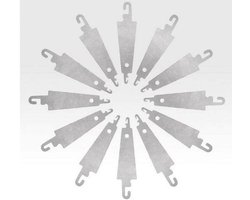 Ericetion 10 Stks/set Stalen Haak Naald Threader Hulp Voor Hand Naaien Lint Borduurwerk Cross X Stikken Naaien Diy Tool Craft Handwerken