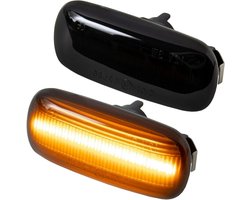 phil trade LED zijknipperlichten, zwart, compatibel met A3 8P | A4 B6 B7 & Cabrio | A6 C6 4F (7315-1)