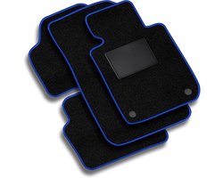 MOTOS Velor Basic floor mats car compatible with Ford Fiesta V 2005-2008 na facelift - Basic, Material, Blue floor mats - Experience new driving comfort with a velour floor mat set for your car