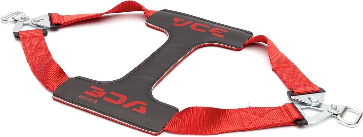 Motor Sjorband Set - Wiel Bevestiging - Motor Transport - Antislip Materiaal - 70-130 cm - Rood