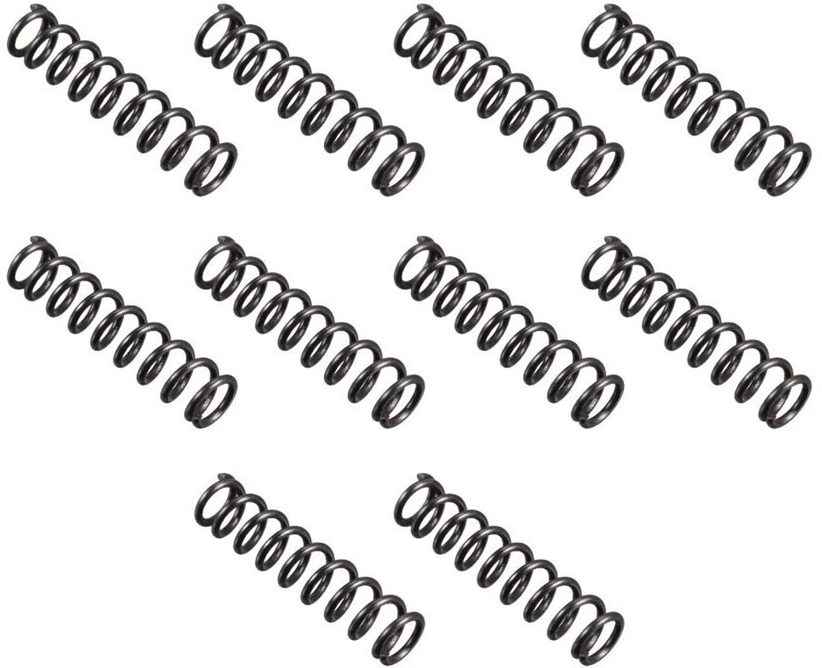 Compressieveren - Drukveren - Mechanische Toepassingen - Verenstaal Materiaal - 35mm Lengte 10 stuks - Zwart