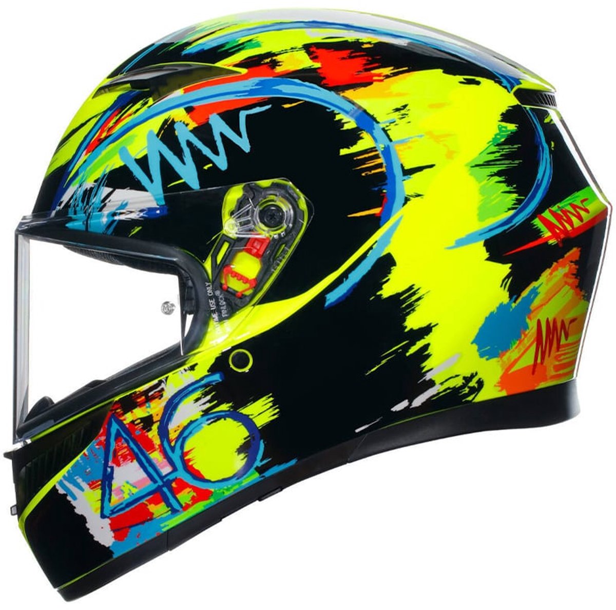 AGV K3 ROSSI WINTER TEST 2019 - Maat XXL - Integraal helm - Scooter helm - Motorhelm - AGV K3 ROSSI WINTER TEST 2019 - Maat XXL - Scooterhelmen mannen en vrouwen. – foto 5