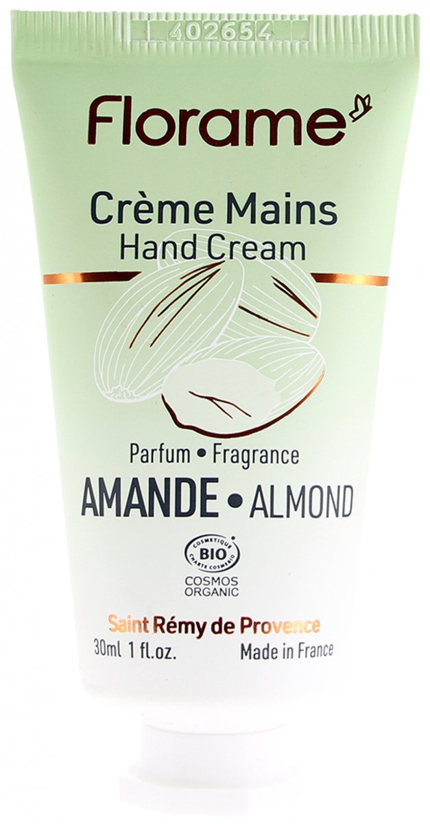 Florame Biologische Handcrème 30 ml (Geur : Amandel)