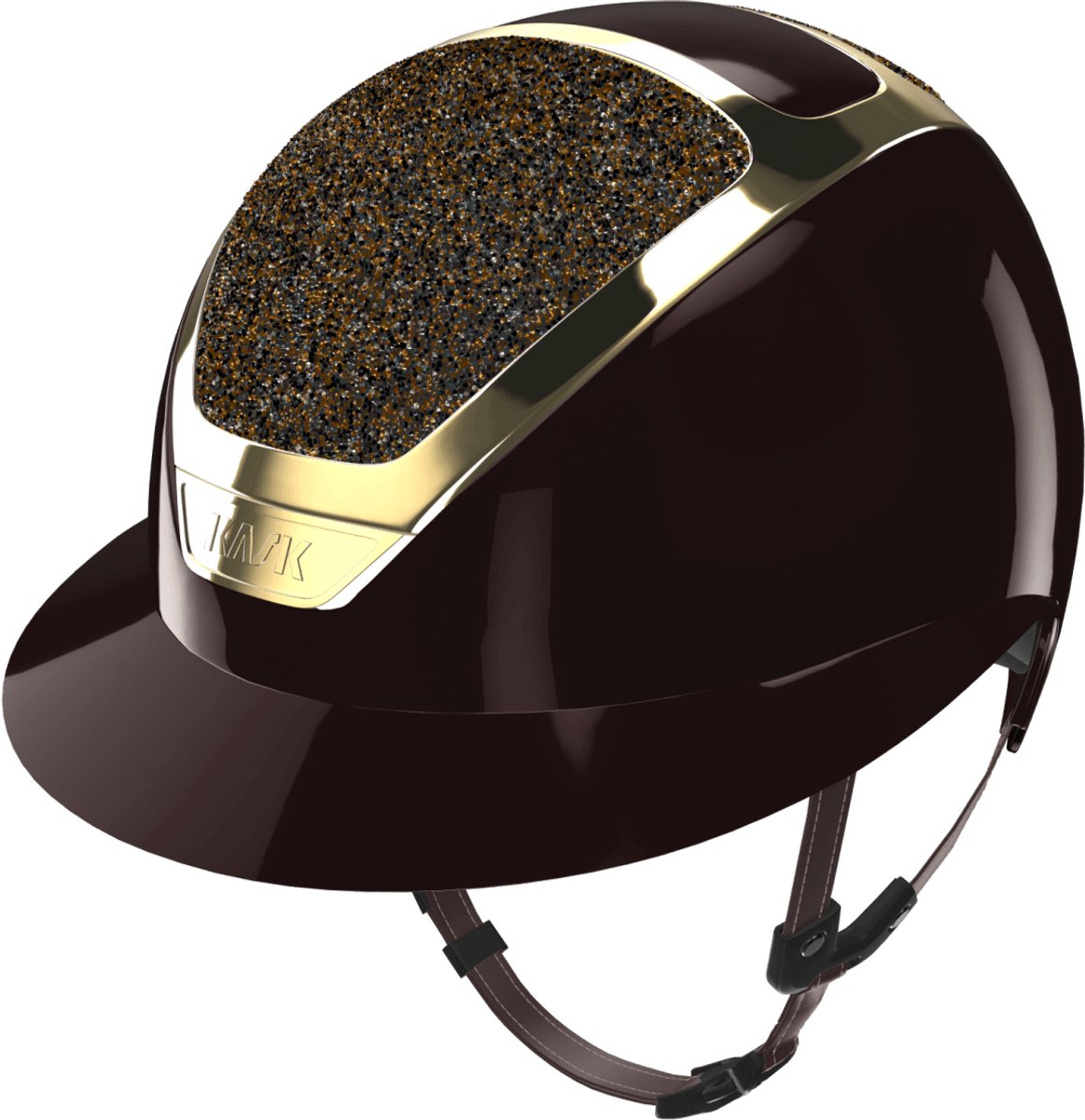 Kask Star Lady Pure Shine Espresso Crystals Midnight Mixture 57-59 Chrome Gold
