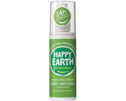 Happy Earth 100% Natuurlijke Deodorant Spray Cucumber Matcha 100 ml
