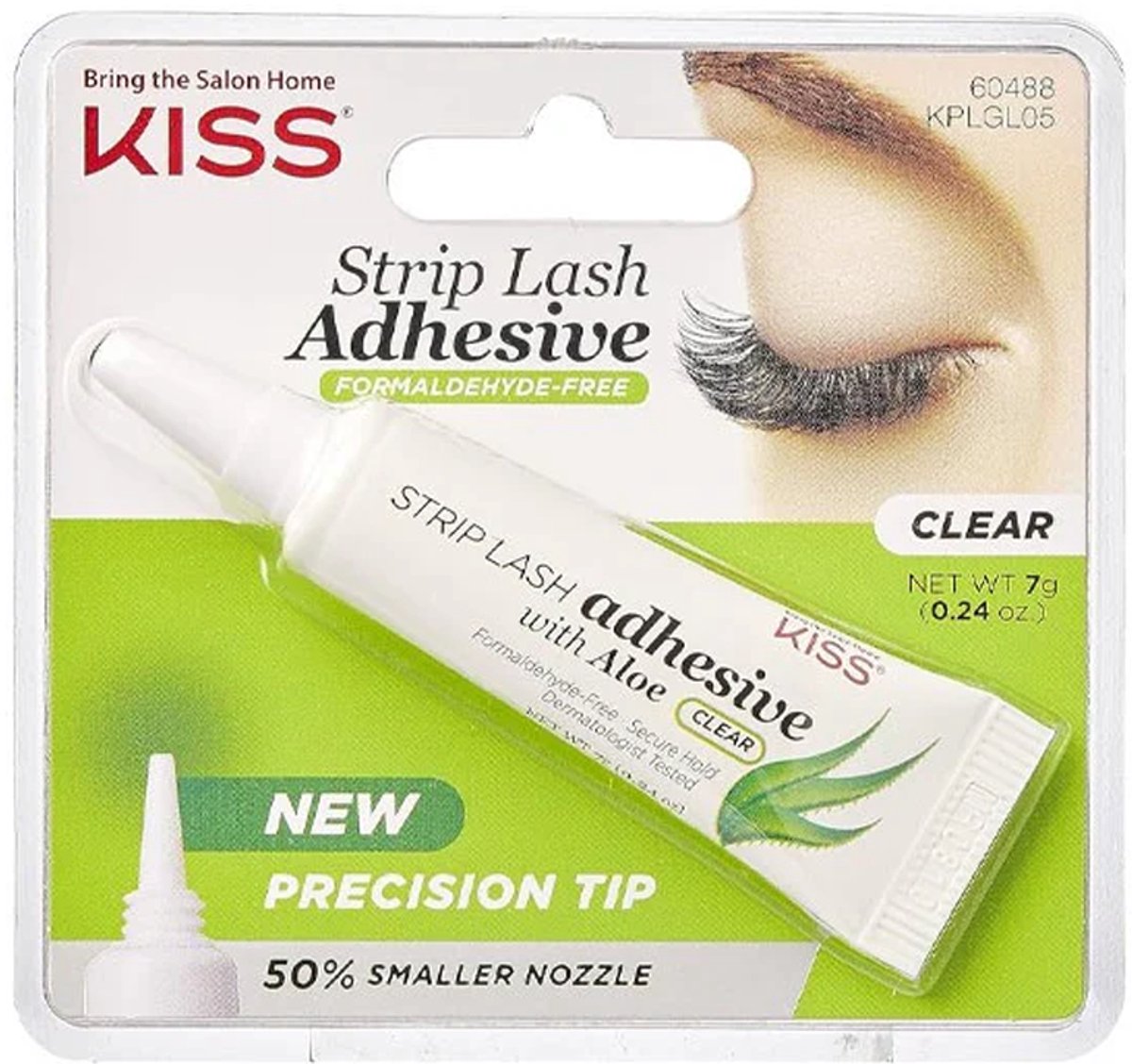 KISS Strip Lash Adhesive Clear - Wimperlijm - 7g, met Aloë Vera