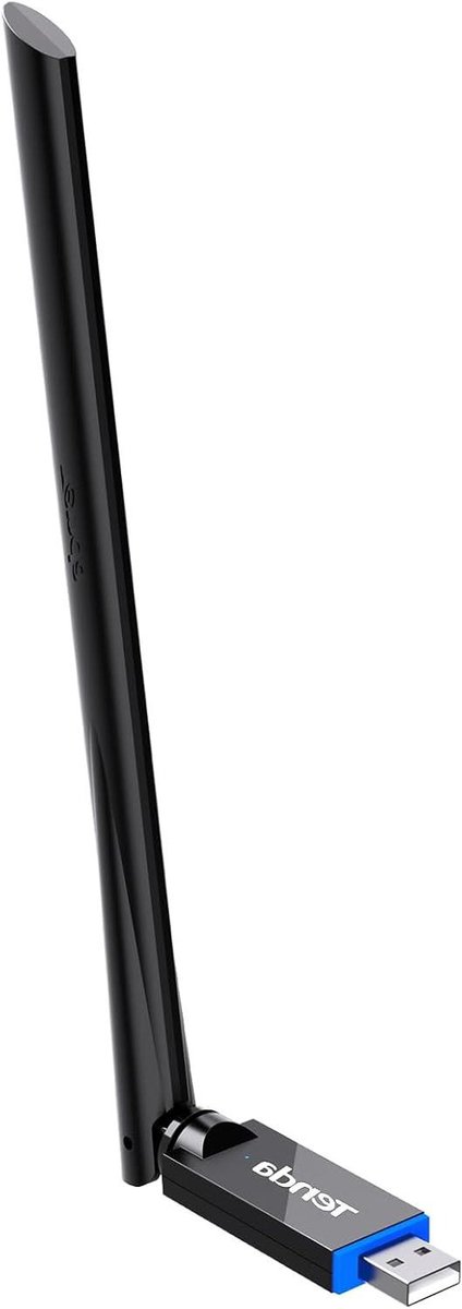 WiFi Adapter - WLAN Stick - Snelle Internetverbinding - WiFi 6 MU-MIMO - AX900 Snelheid - Zwart