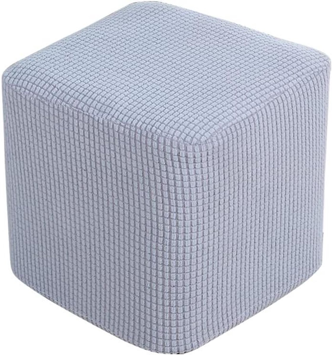 Ottomaanse hoezen - Voetenbank slipcover - Meubelbescherming - Rekbare stof - 2 stuks - Grijs