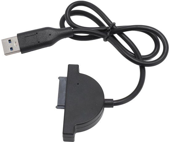 USB naar Kabel - Externe Schijf Adapter - Data Back-up - Hoge Snelheid - 50 cm Kabel - Zwart — afbeelding 3