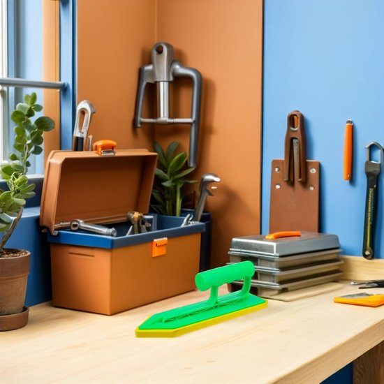 Ergonomische Voegspaan - Kitspaan Spons - Tegels Afwerken - Krasvrij Egaliseren - 23 x 8 x 6.5 cm - Diverse kleuren — afbeelding 3