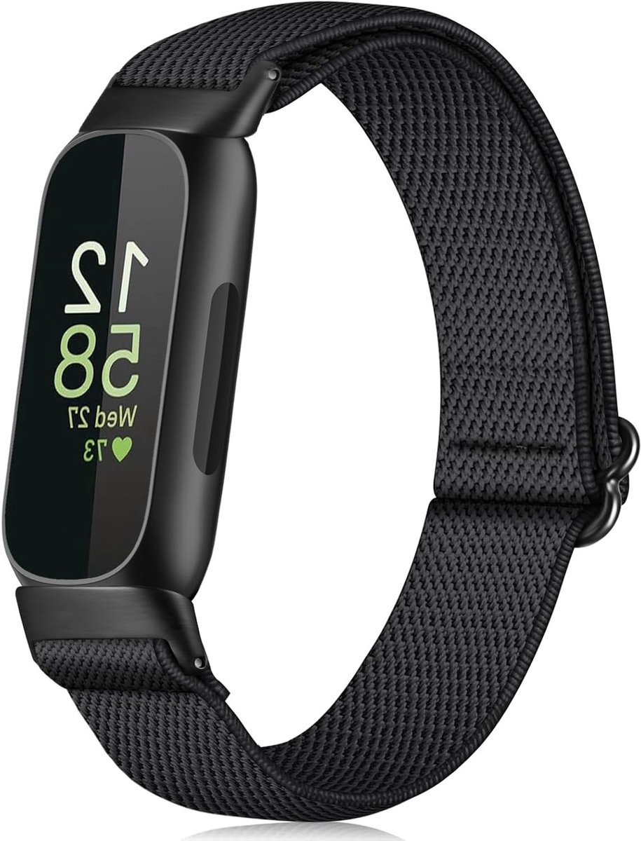 Verstelbare en Ademende Nylon Loop Band voor Fitbit Inspire 2, Inspire HR, Ace 3 en Ace 2 - Comfortabele Vervangband met Elastische Bands voor Sport en Dagelijks Gebruik