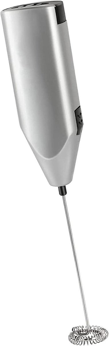 Melkopschuimer Handmatig - Mini Mixer - Koffie Maken - Roestvrij Staal - 52.5 Gram - Zilver