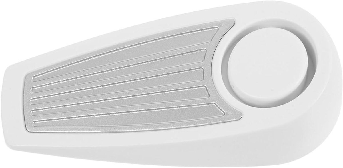Deurstopper Alarm - Deurbeveiliging Wedge - Extra Veiligheid - Luid Alarmgeluid - 9.80X4.40X2.90CM - Wit