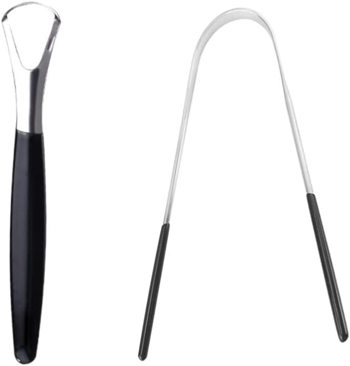 Roestvrij Staal U-Shape Tongschraper Set - Tong Cleaner Brush - Veilig en Comfortabel .