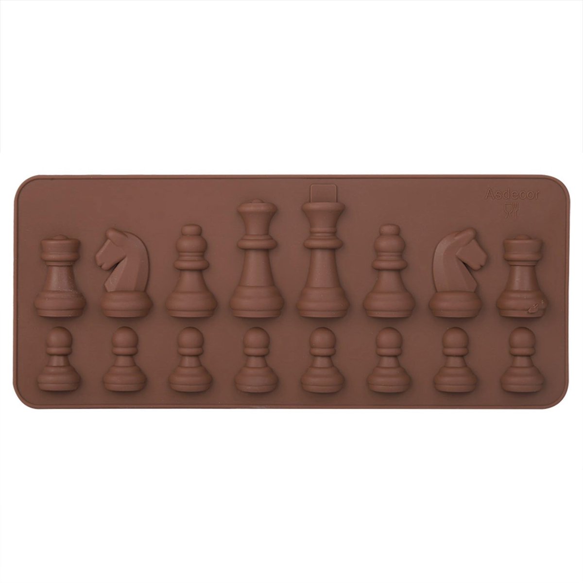Dailygoods- Snoepvorm Siliconen - 16 Holtes - Chocoladevorm - Hittebestendig - Milieuvriendelijk - Afmetingen 20,5 x 8,5 cm