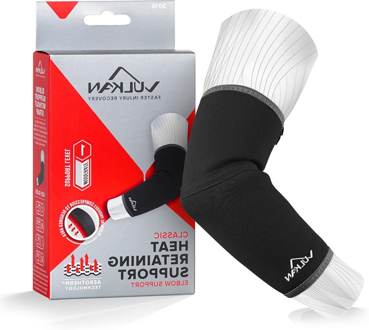 Elboogbrace - Ondersteuning Elleboog - Sport en Werk - Ademende Neopreen - 10 x 10 x 10 cm - Zwart