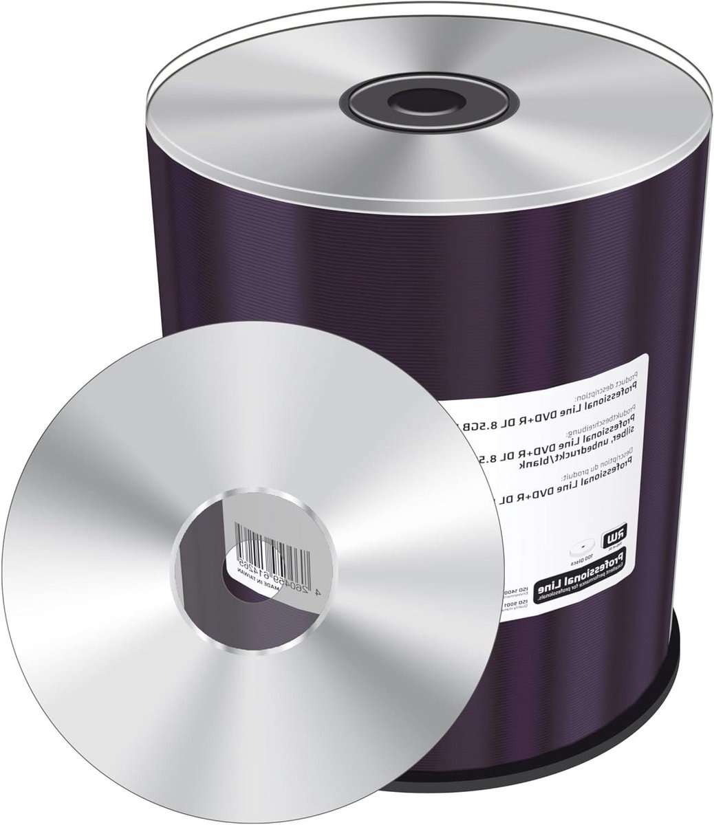 DVD+R Schijven - Dubbellaags Media - Data Opslag - Hoge Capaciteit - 100 Stuks - Zilver