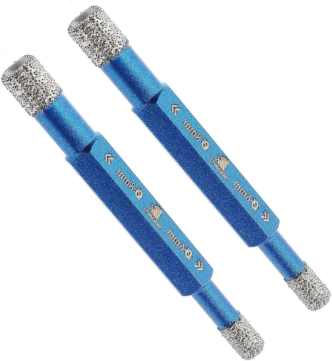 Diamant Tegelboor - Gatzag Gatzaag - Gaten Boren - Dubbelzijdig - 6/8mm - Zilver