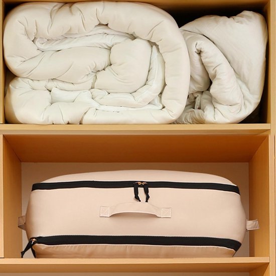 Dekbed Opbergzak - Opbergtas Dekens - Kast Ordenen - Vochtwerend Materiaal - 52 x 42 cm - Zwart — afbeelding 5