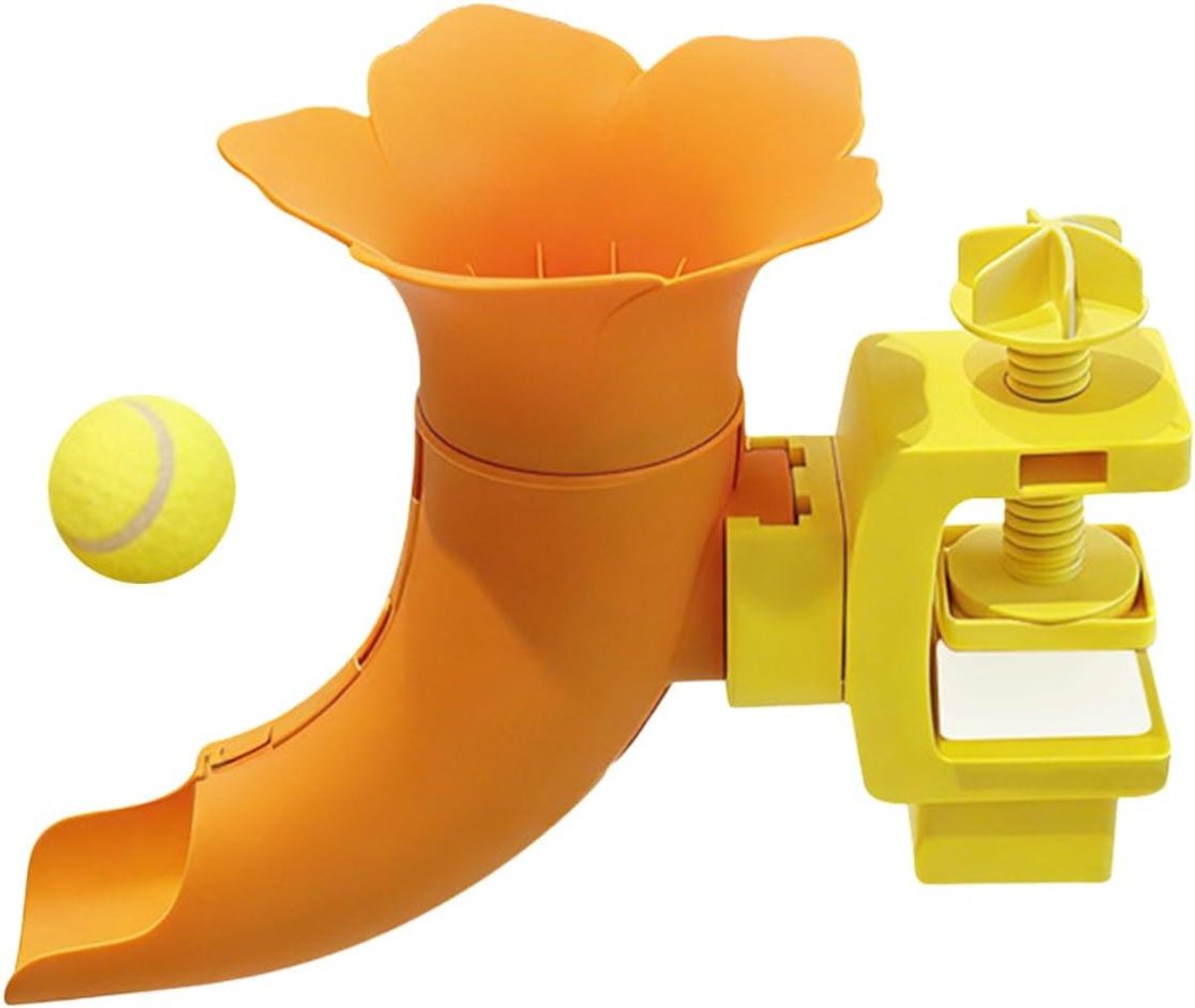 Automatische Hond Bal Launcher - Interactieve Werper - Spel & Training - Aanpasbare Afstand - Mini Bal Compatibel - Oranje