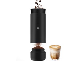 Elektrische Koffiemolen - Draagbare Molen - Verse Koffie Zetten - 30 Maalstanden - 19 cm - Zwart