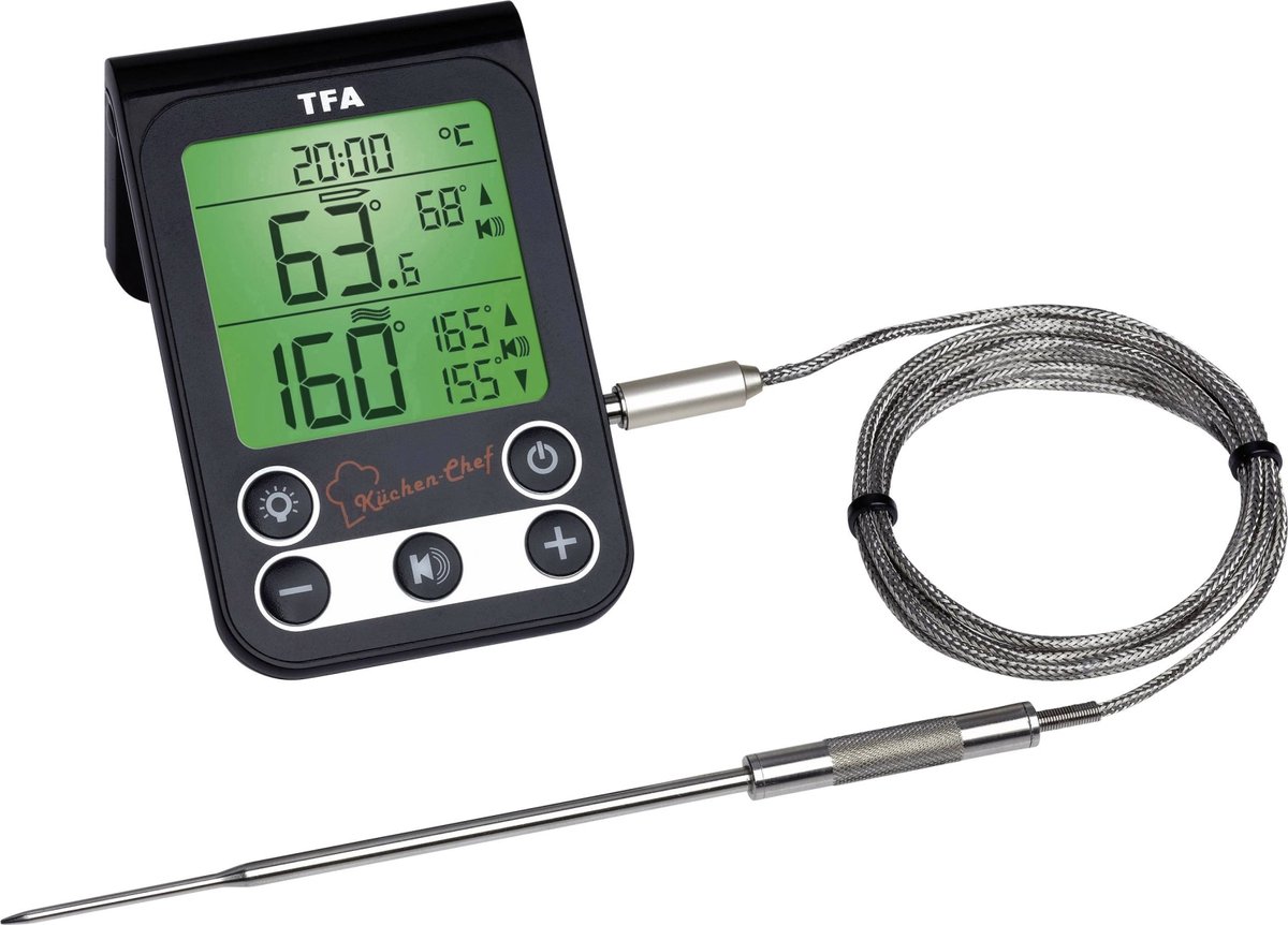 TFA Digitale BBQ Vlees/Oven thermometer - 14.1512.01 keuken-chef