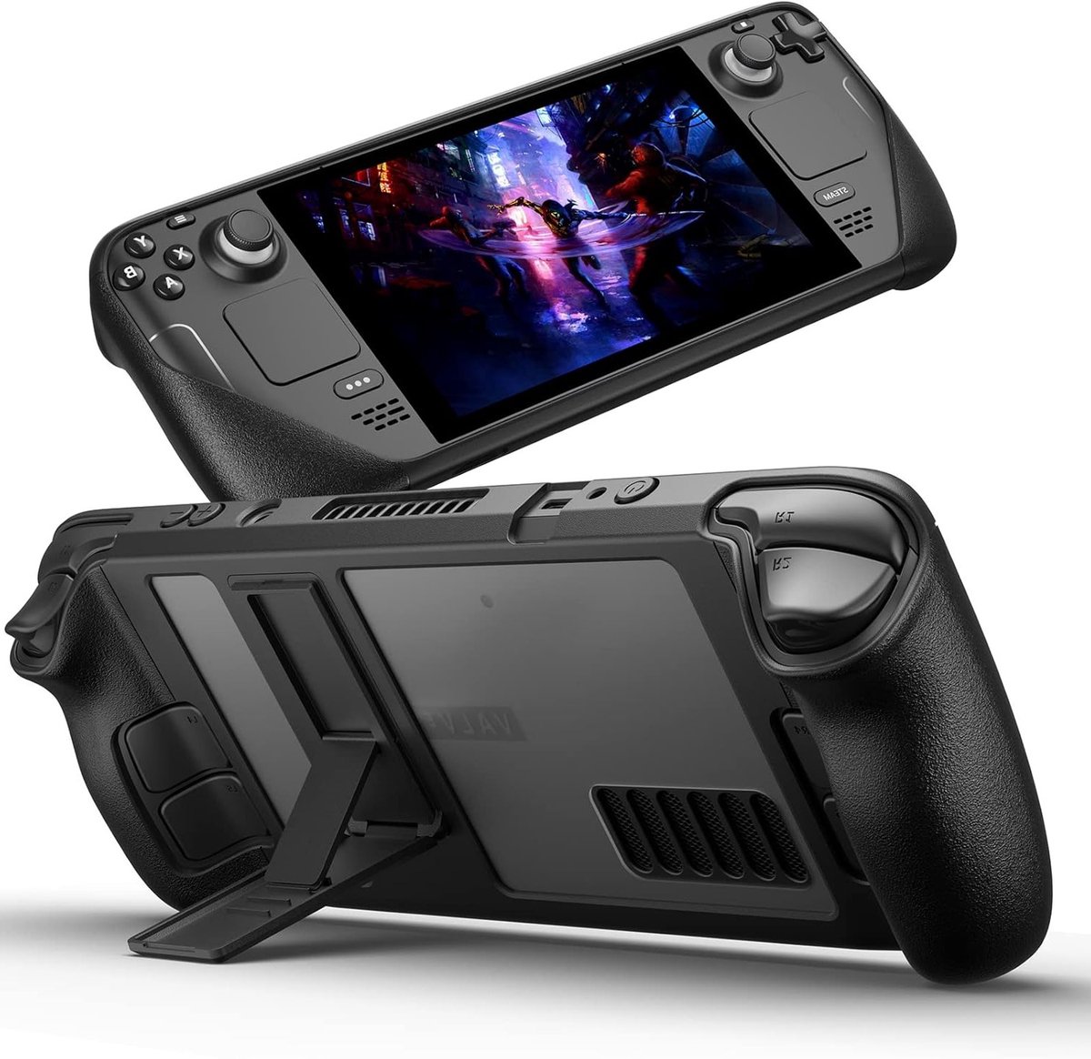 Verstelbare Hoes met Kickstand voor Steam Deck en Steam Deck OLED - TPU Bescherming, Schokbestendig, Antislip en Krasbestendig Ontwerp