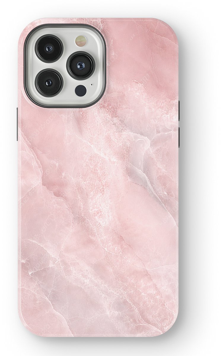 DripCase Hoesje geschikt voor iPhone 13 Pro Max Marmer | Marble Moods | Magnetisch Opladen | 2-in-1 Ontwerp | Luxe Marmeren Case geschikt voor iPhone 13 Pro Max Blush Marble