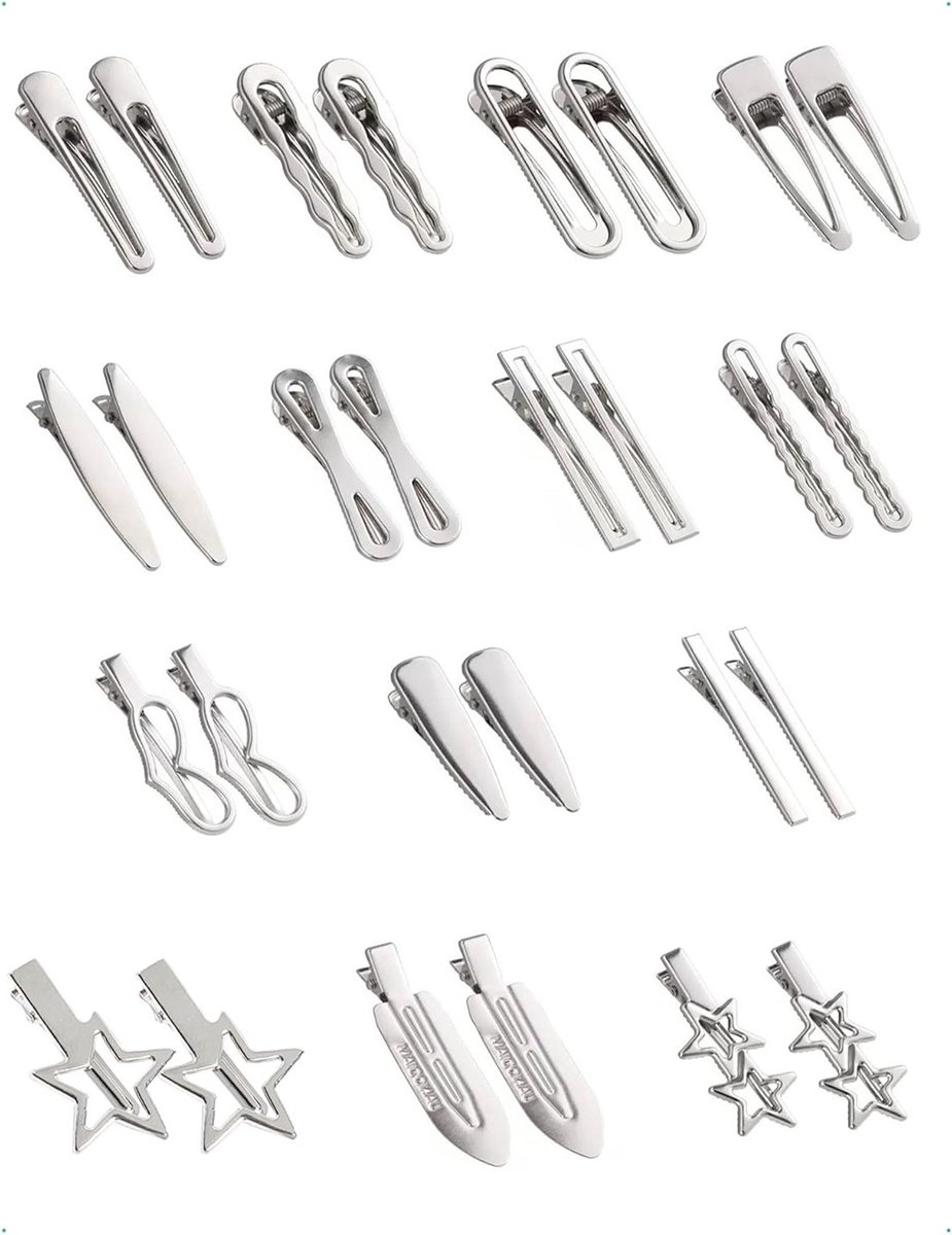 Haarspeldjes Set - Klemmen Krulclips - Haar Styling - Antislip Ontwerp - 45-7 cm - Metaal
