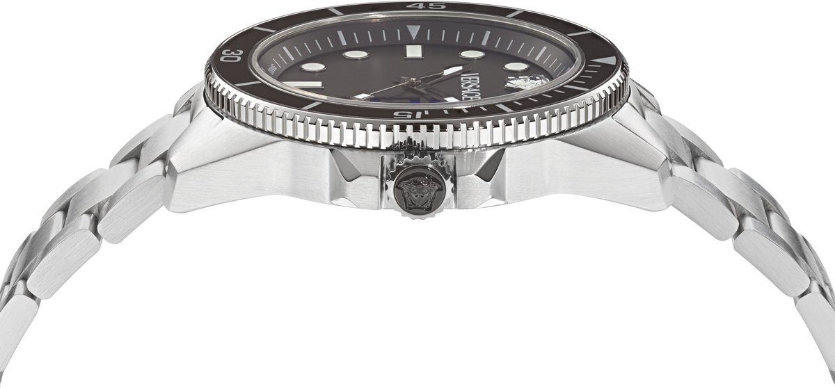 Versace Greca Force VE5J00326 Horloge - Staal - Zilverkleurig - Ø 42 mm
