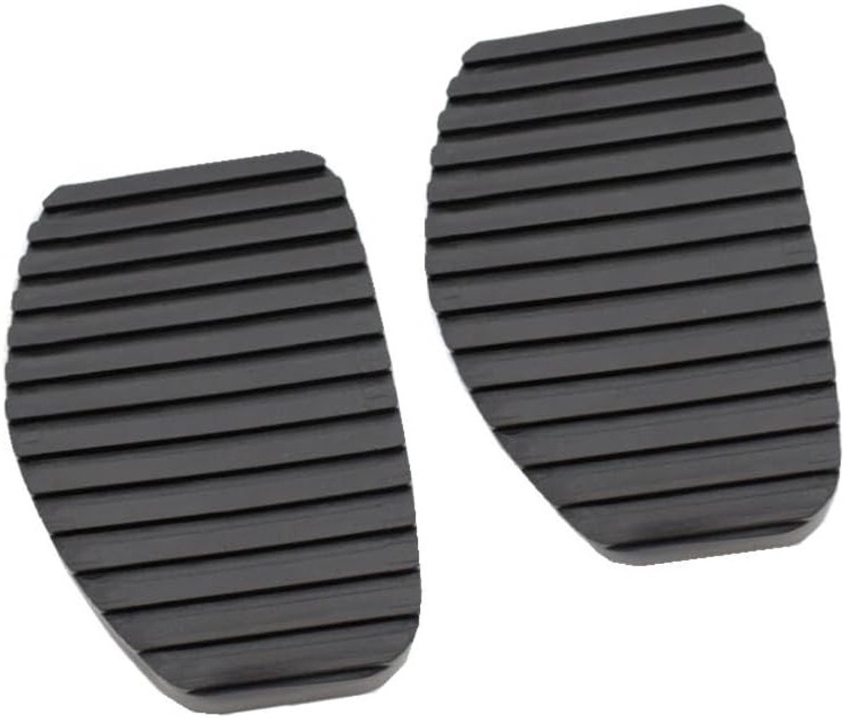 Rubber Pedal Vervangingscovers voor Rem en Koppeling - Geschikt voor Peugeot en Citroën - 2 Stuks - Zwart
