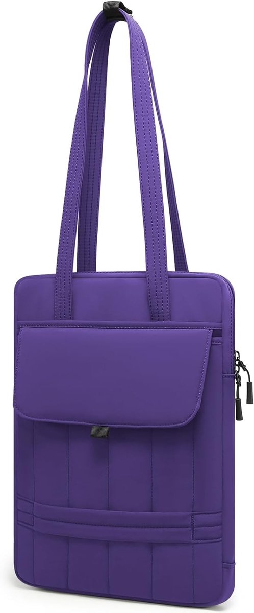 15-16 Inch Padded Laptop Sleeve voor MacBook Pro en andere 15-16 Inch Notebooks, Draagtas voor Vrouwen, Slank Ontwerp, Midnight Purple