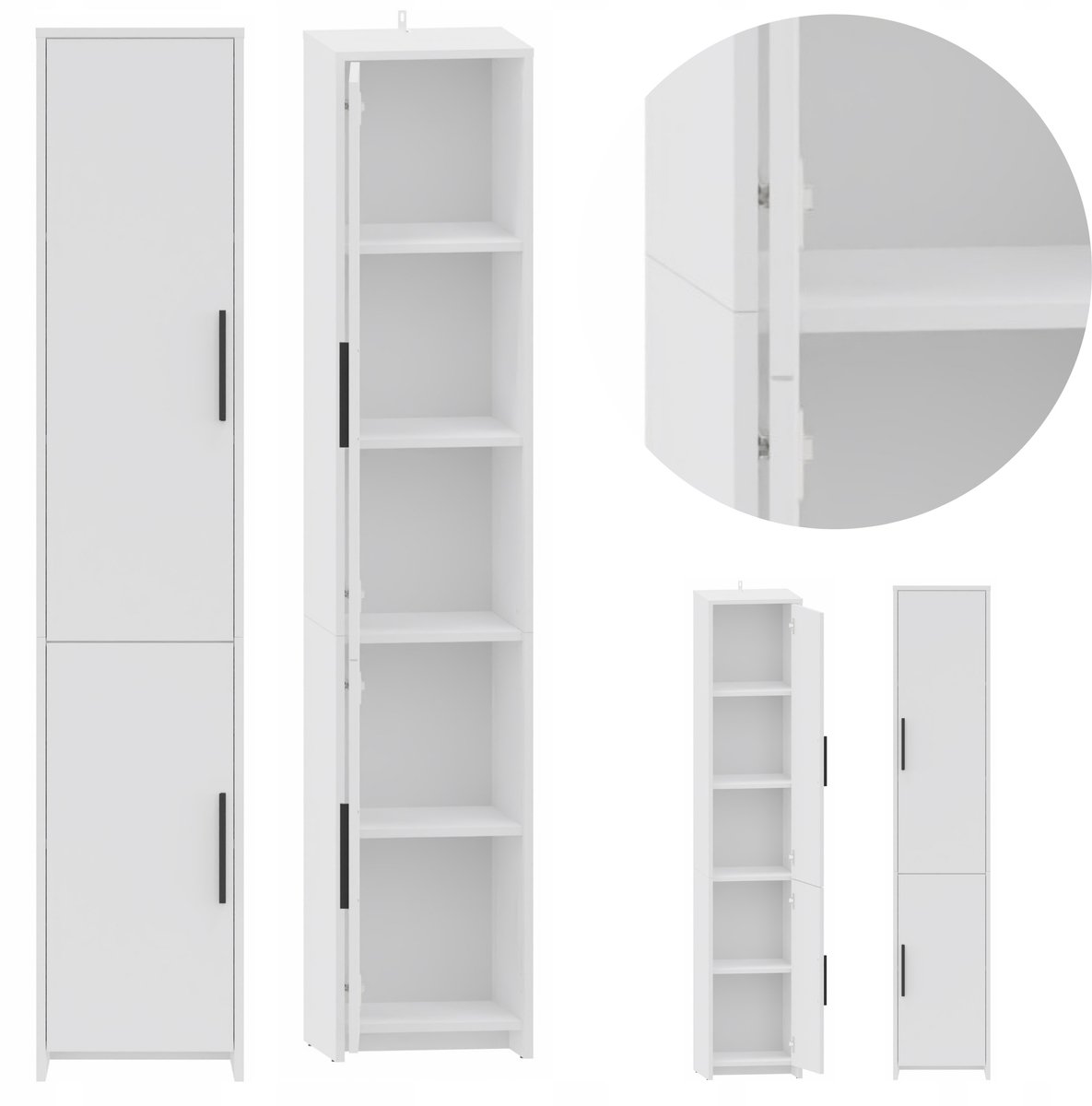 UFC ALTIVO Serie - Opbergrek - Wit - Gesloten Deuren - 183,5 cm Hoog