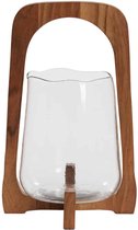 Light & Living Windlicht Anosy - Bruin - 21.5x21.5x35cm - Modern