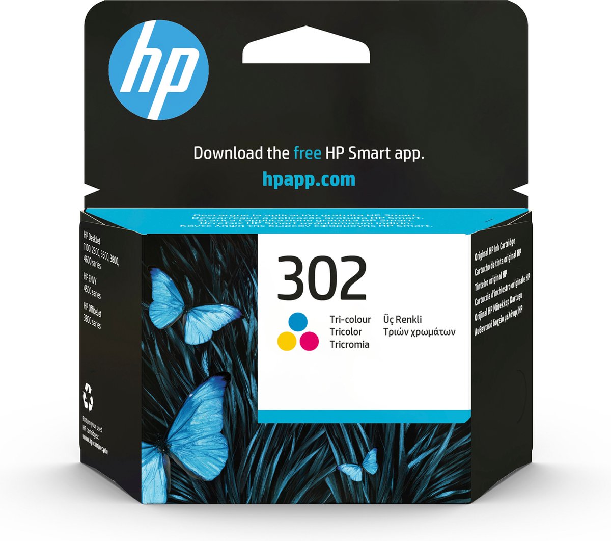 HP 302 - Inktcartridge - Driekleuren